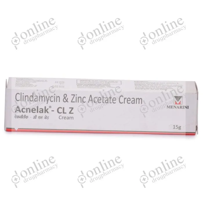 Acnelak CL Z Cream 15 gm Gel-Front-view