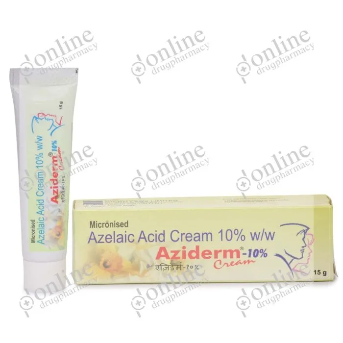 Aziderm Cream 10% (15 gm)-Front-view