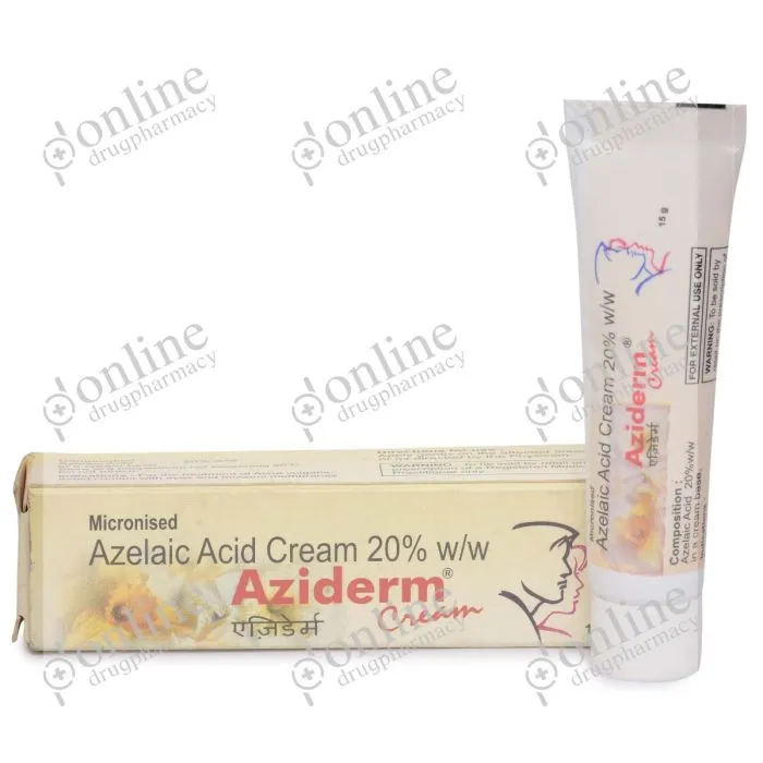 Aziderm Cream 20% (15 gm)-Front-view