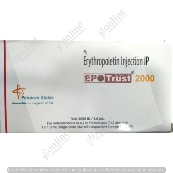 Epotrust 2000 IU 1 ml Injection