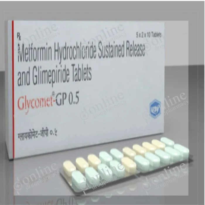 Glycomet-GP 0.5 Tablet (Glucophage)