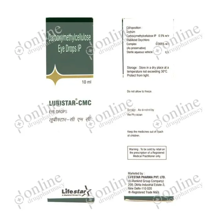 Lubistar-Cmc 1% Eye Drop (Carboxymethylcellulose)