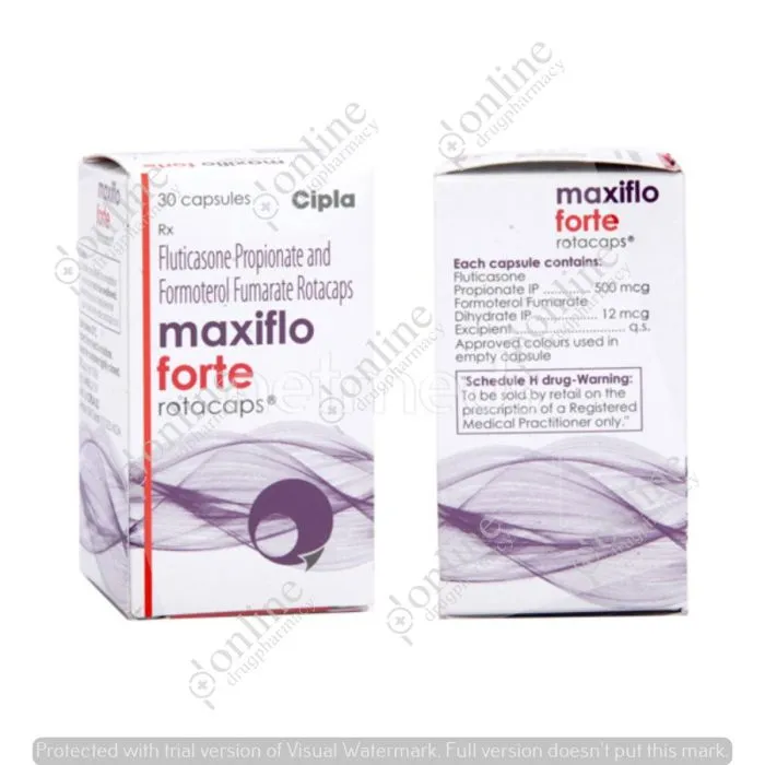Maxiflo Forte Rotacaps 500 mcg +12 mcg