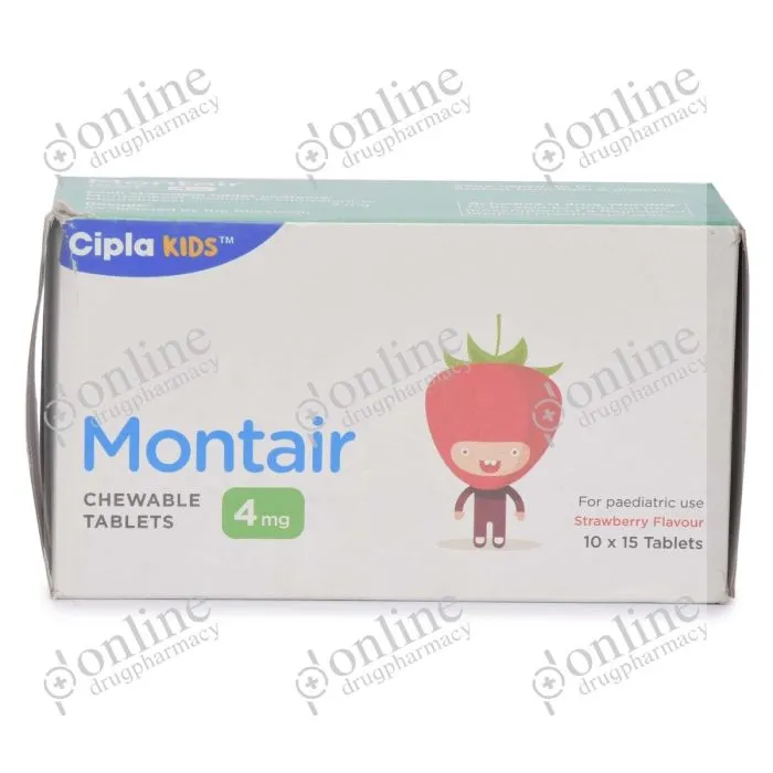 Montair Chewable Tablets 4 mg-Front-view