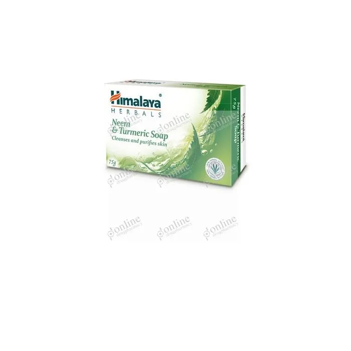 Neem & Turmeric Soap 75gm-front-view