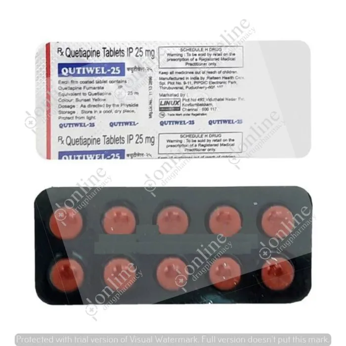 Qutiwel 25 mg Tablet
