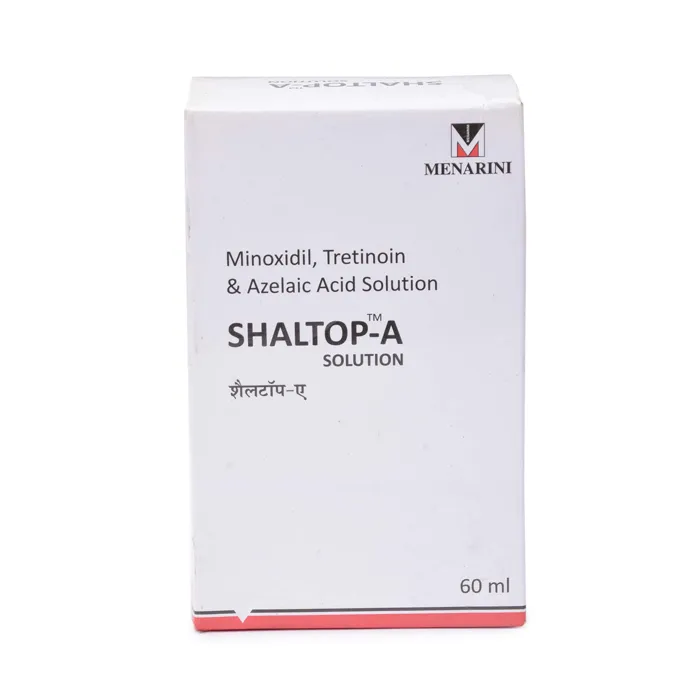 Shaltop A Solution 60 ml with Minoxidil, Tretinoin and Azelaic Acid                  