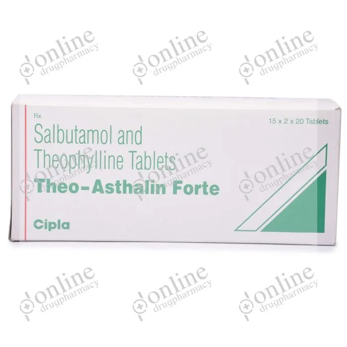 Theo Asthalin Forte 204 mg-Front-view
